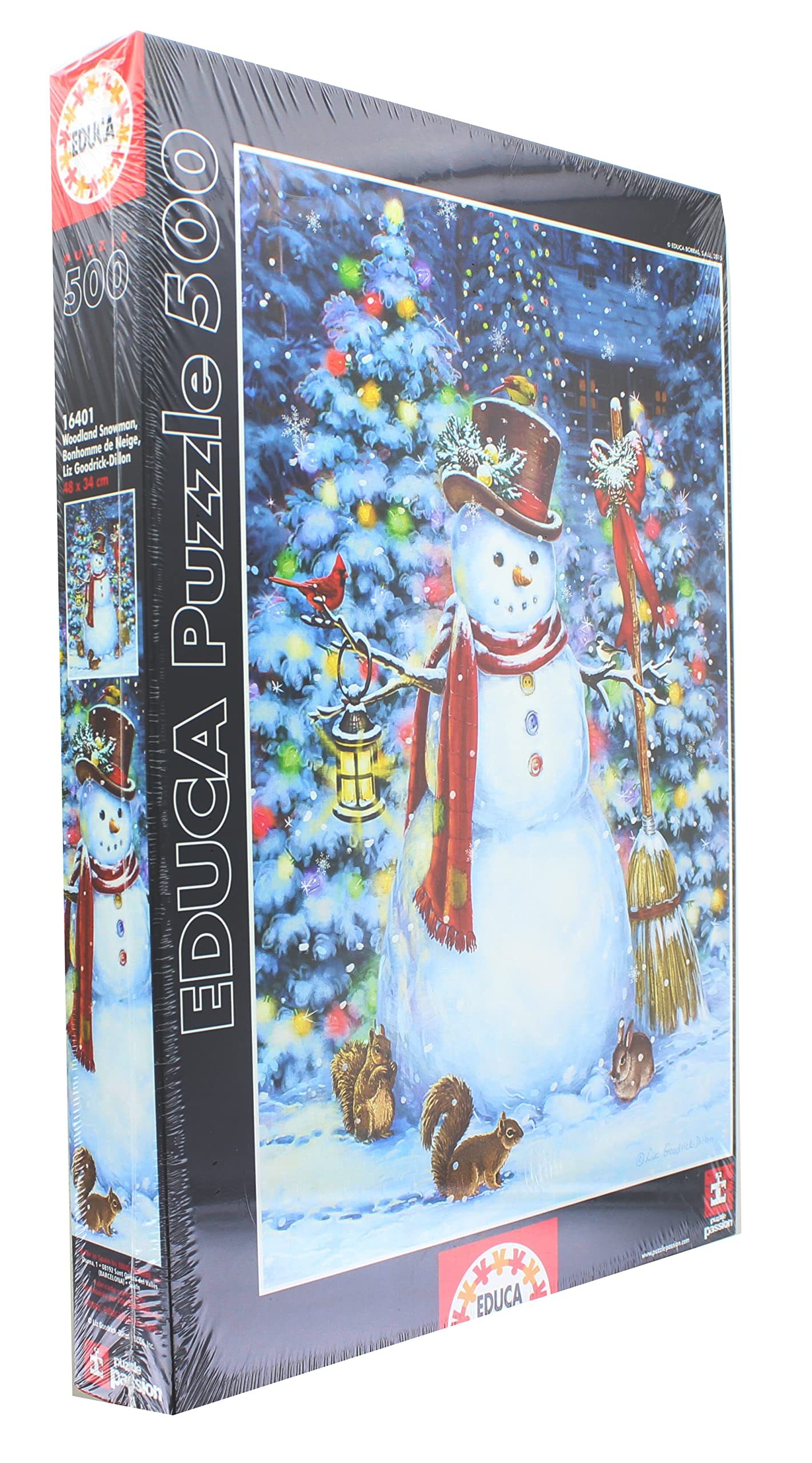 Educa Puzzle, pupazzo di neve (500 pezzi)