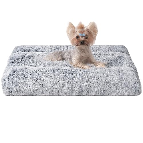 Small Dog Crate Bed, Grey, 60x45x7.5cm