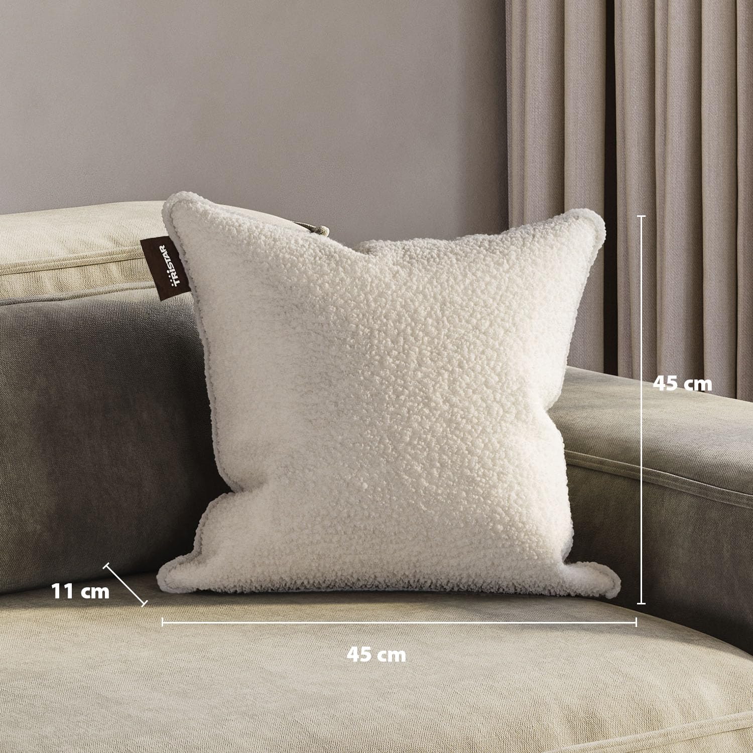 Cuscino riscaldato wireless Tristar 5000 mAh Beige 45x45 cm - Dettaglio