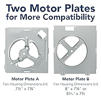 Vista 5 de Broan-NuTone RE70BN 70 CFM Bathroom Exhaust Fan Replacement Motor Kit, Easy DIY Replacement Motor Kit for 70 CFM and 50 CFM Bath Fans, White