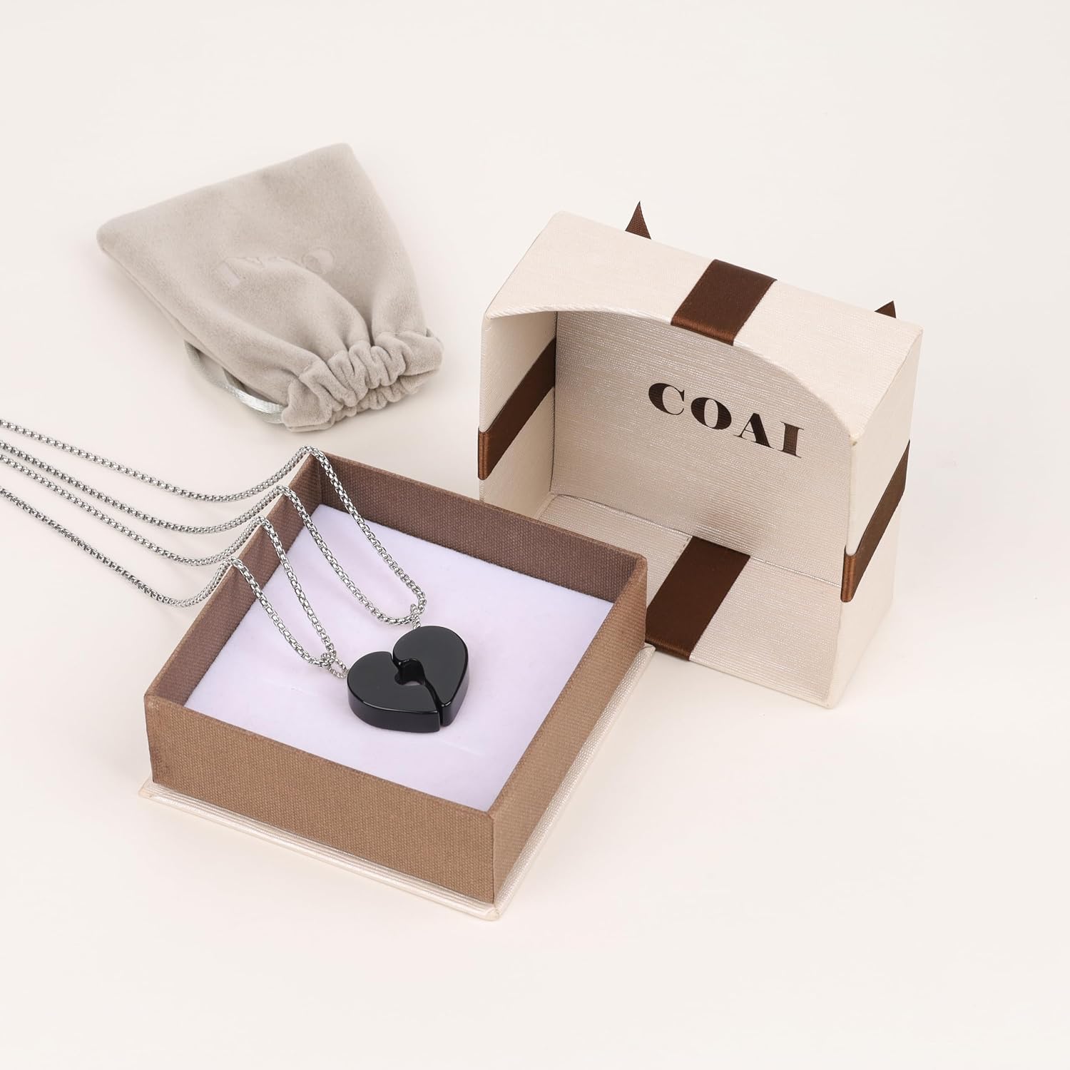 COAI Heart in Heart Necklaces Love Necklaces for Couples