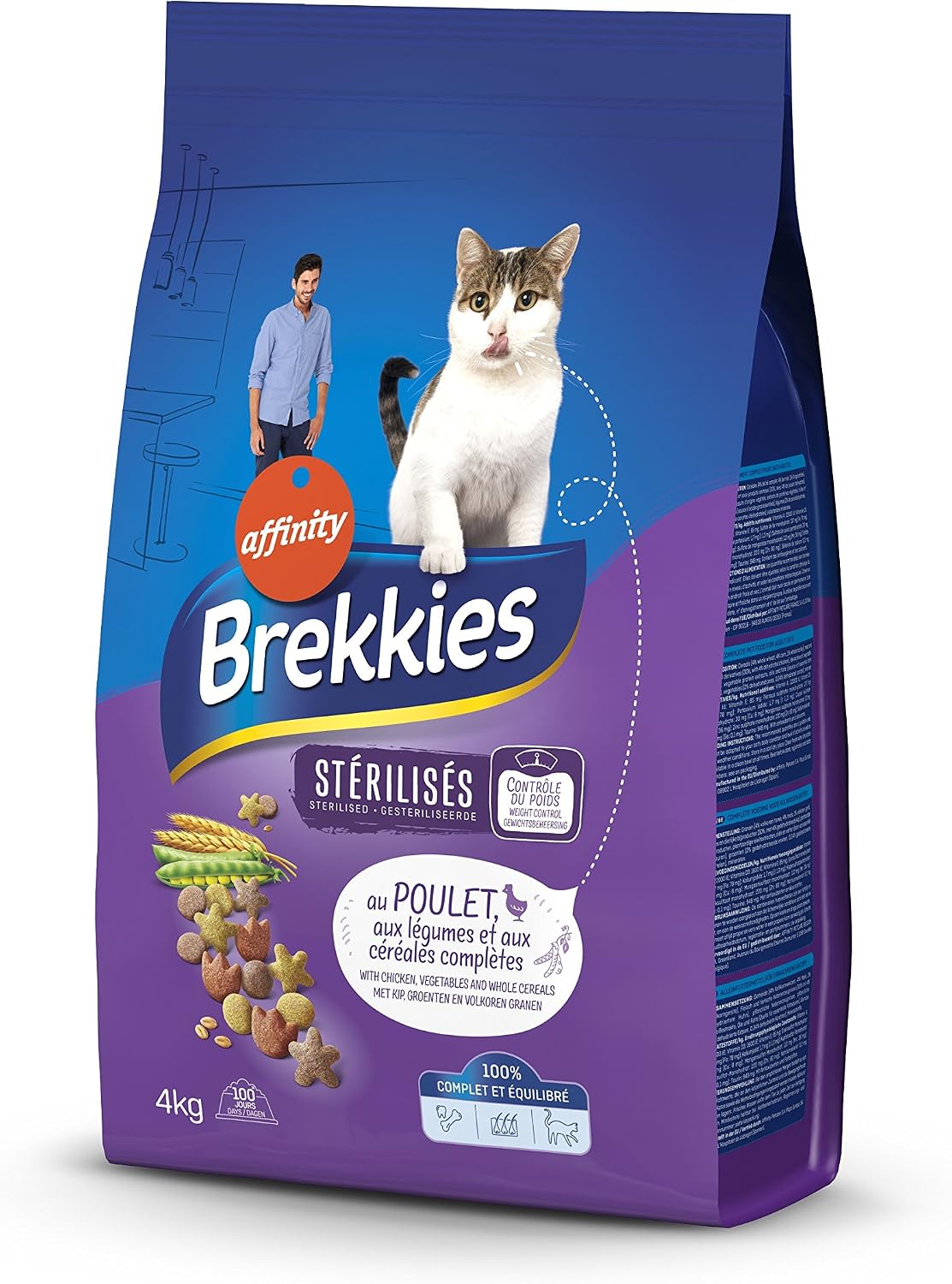 Brekkies Excel Sterilised Adult Poulet 4 kg (lot de 2)