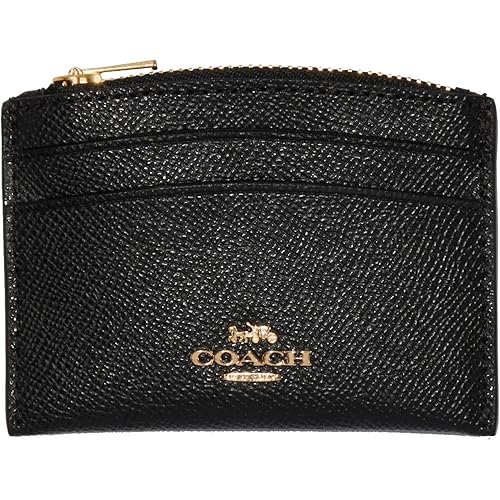 Coach Crossgrain Leather Shaped Card Case