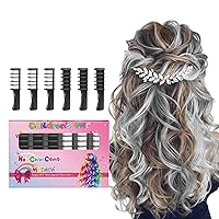 Vista 1 de MSDADA - Nuevo peine de tiza para el cabello, tinte de color, temporal, lavable, para cabello claro, para niñas de 4, 5, 6, 7, 8, 9, 10 años