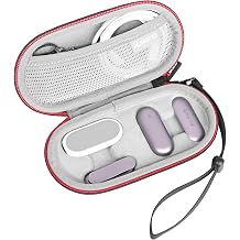 RLSOCO Hard Case Compatible With PlaudAI NotePin S/NotePin Voice Recorder, Travel Pouch for Recorder,Magnetic Pin,Clip,Charging Dock,USB-C Cables,Wristband and Neck Strap Lanyard - Black Case Only
