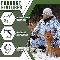 Vista 5 de Lewtemi 2 asientos de cubo de 5 galones, asiento giratorio de 360 grados, tapa acolchada verde de 2 pulgadas de grosor, con cubierta impermeable