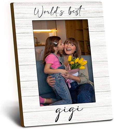 Vista 11 de Marco de Fotos Regalo de Amapola 4x6, Marco de Fotos de Madera para Abuelo, Regalo de Navidad Día del Padre Cumpleaños para Amapolas de Nietos, Los