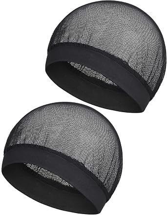 Black Hair Net with Wide Elastic Band, Fine Mesh - Comfortable Hairnets for Sleeping, Non-Binding Wide Edge, Small Holes Prevent Hair Loss, Tubi Hair Wrap for Women, Fits All Head Types