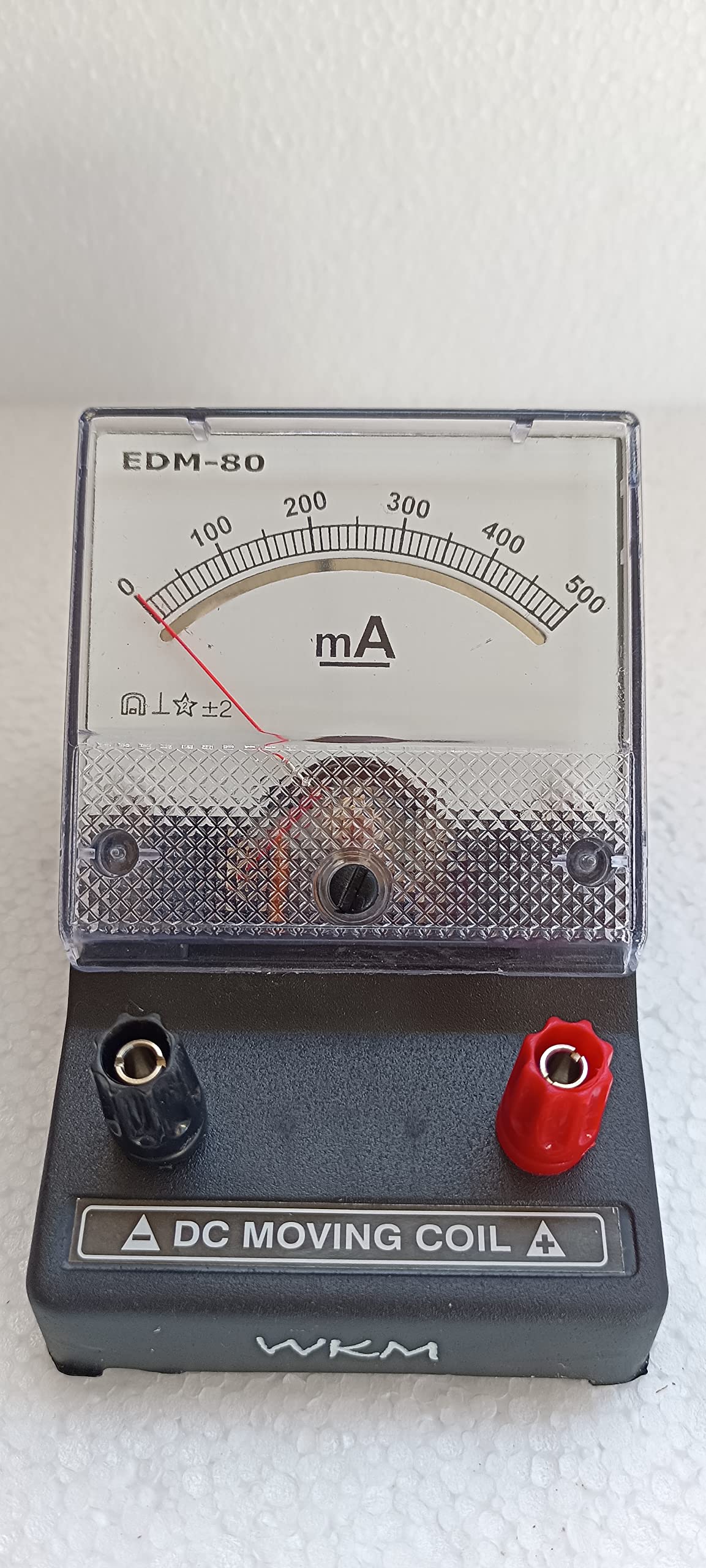WKM Milliamp Meter 0–500mA Square – Educational Analog Meter for Current Measurement in Circuits & Physics Experiments — Amazon image 2