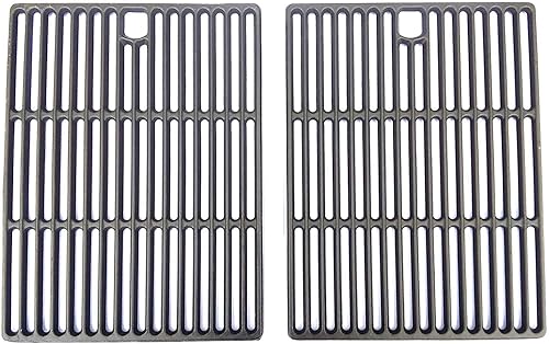 Rejillas de cocción fundidas para Dyna-Glo DCP480CSP, BB10769A, DXH8303, Bond GSF2818K, Perfect Flame SLG2007B, modelos a gas, juego de 2 Rejillas de cocción fundidas para Dyna-Glo DCP480CSP, BB10769A, DXH8303, Bond GSF2818K, Perfect Flame SLG2007B, modelos a gas, juego de 2
