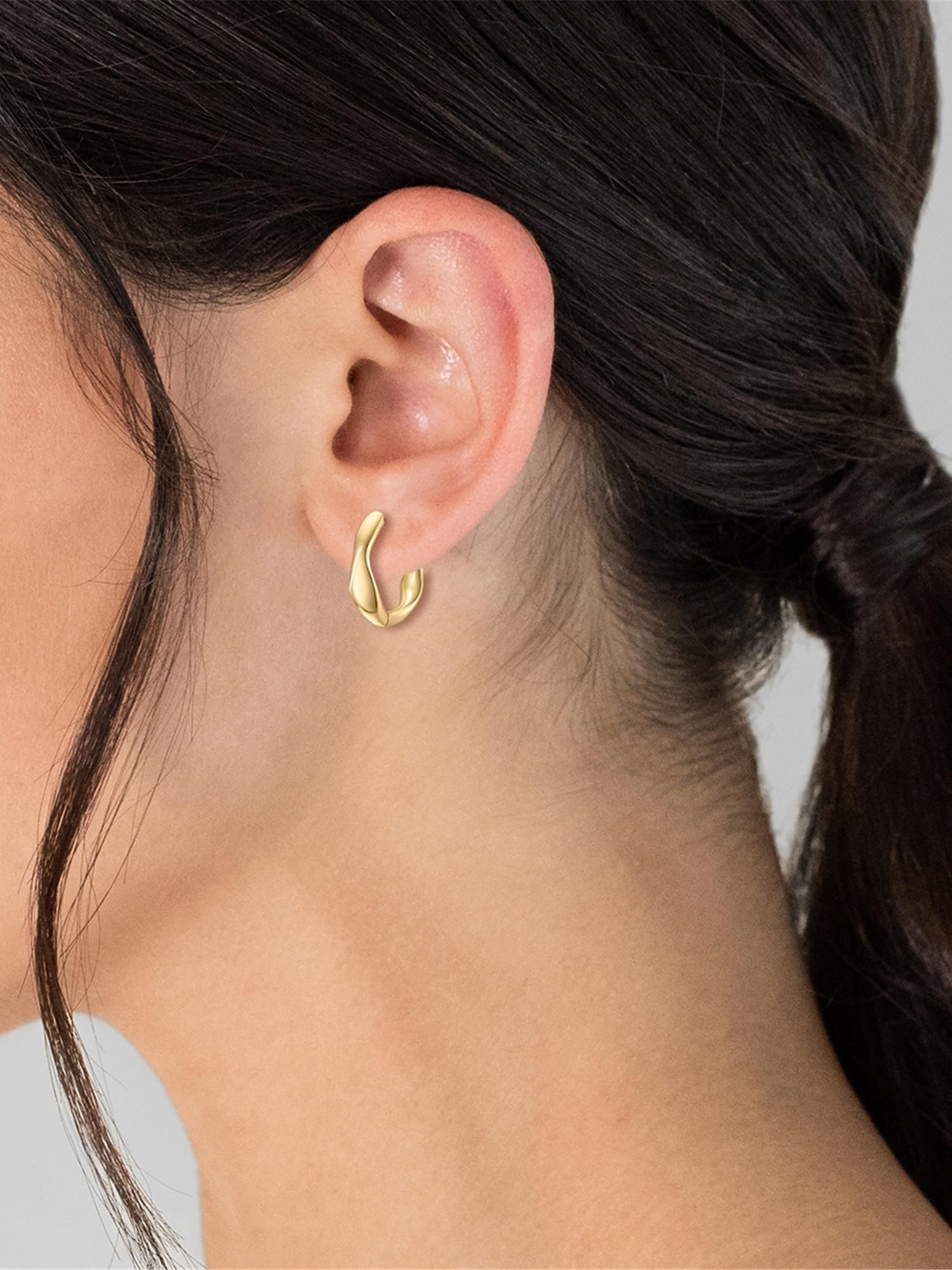 Glanzstücke München Damen Ohrringe 925/- Sterling Silber gelbgold
