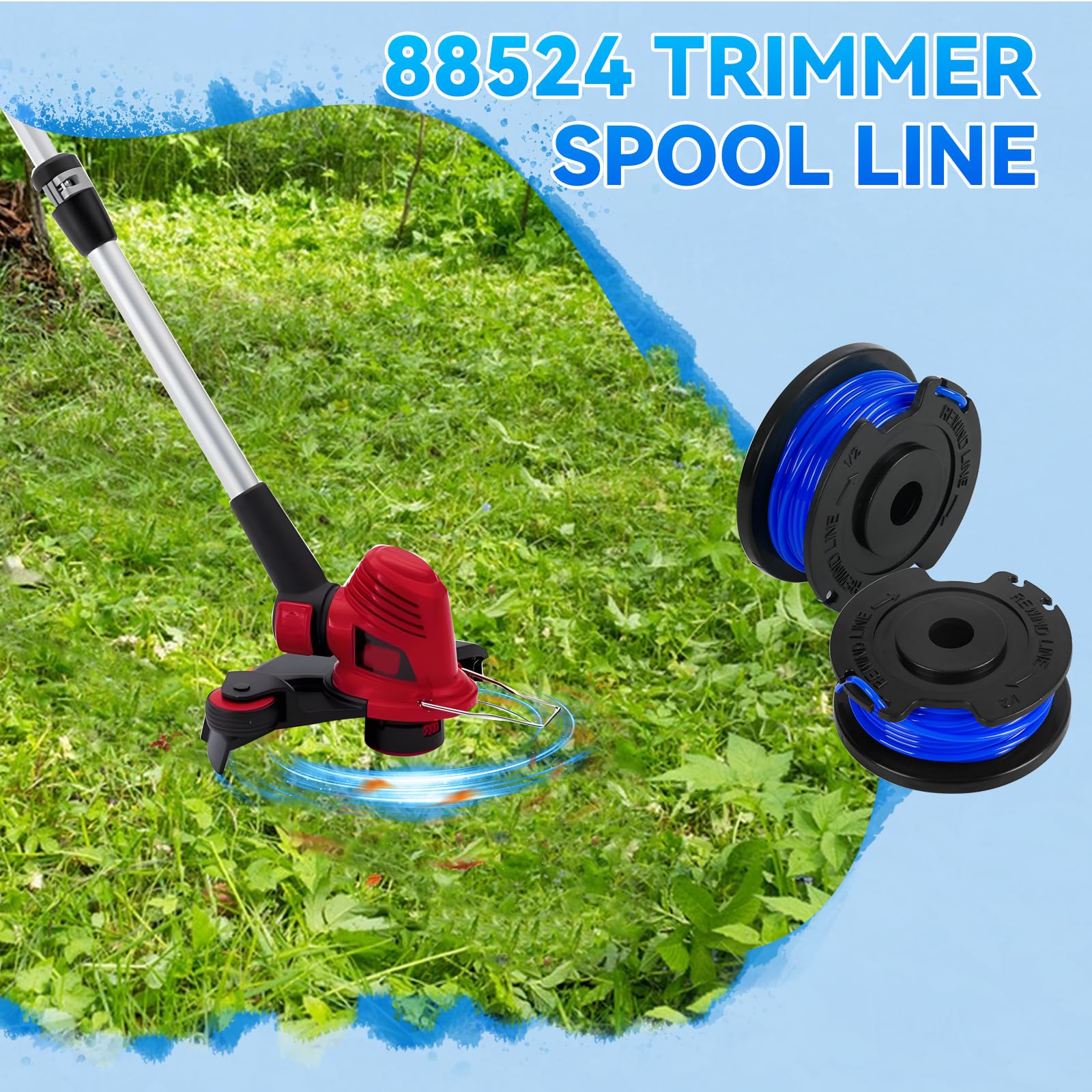 JOJOCY 88524 Trimmer Spool Line 0.065