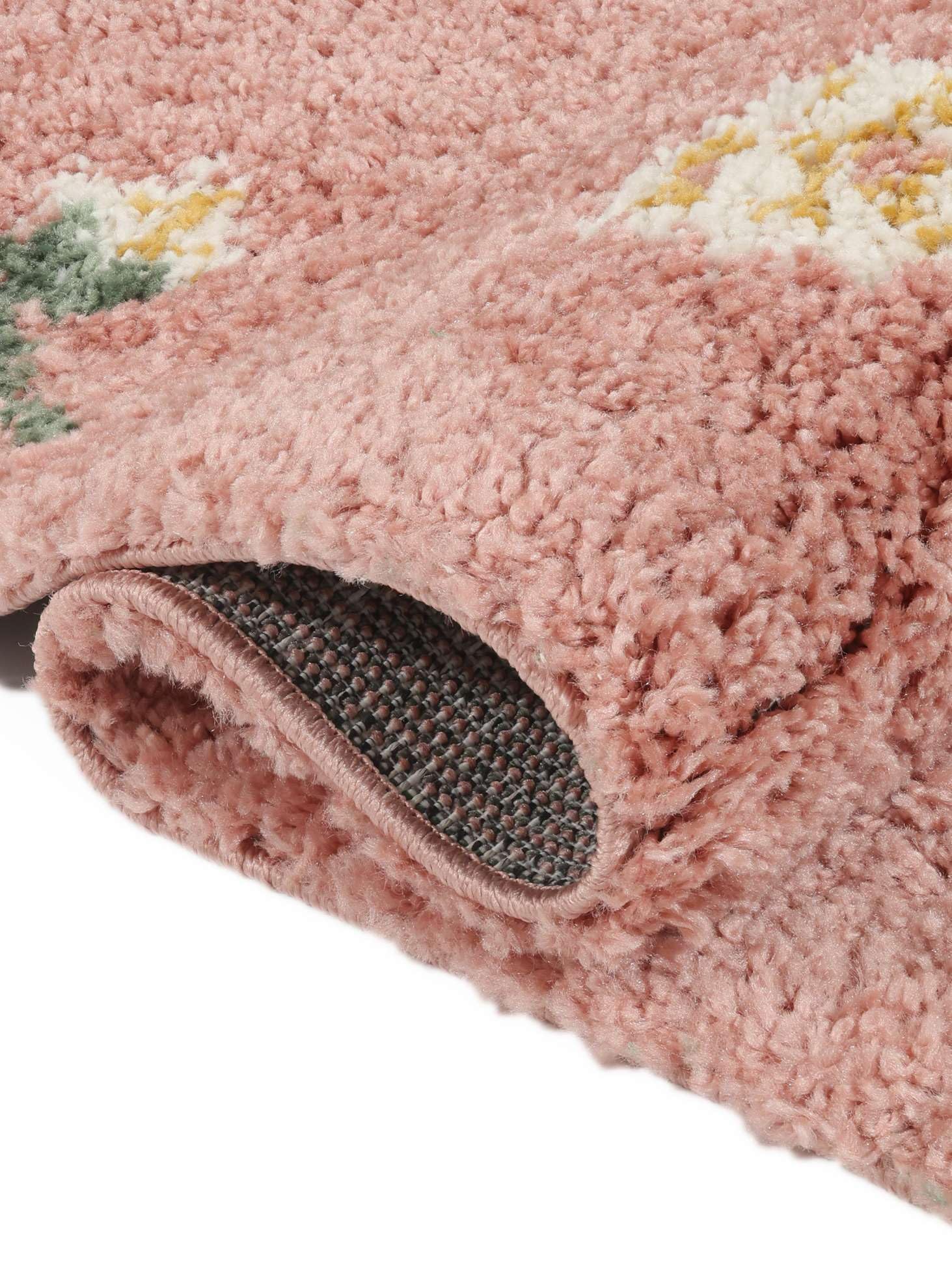 RugVista Linnea, Alfombra Infantil, Modernas, 140 x 200 cm, Rectangular, Pelo Medio, Sala de Estar, Cuarto del bebé, Dormitorio, Limpieza en seco, Sin Productos químicos peligrosos, Rosa