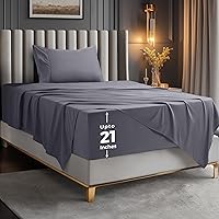 Vista 13 de Utopia Bedding - Juego de sábanas de bolsillo profundo para cama individual – Se adapta a colchones de hasta 21 pulgadas – Refrescantes, suaves