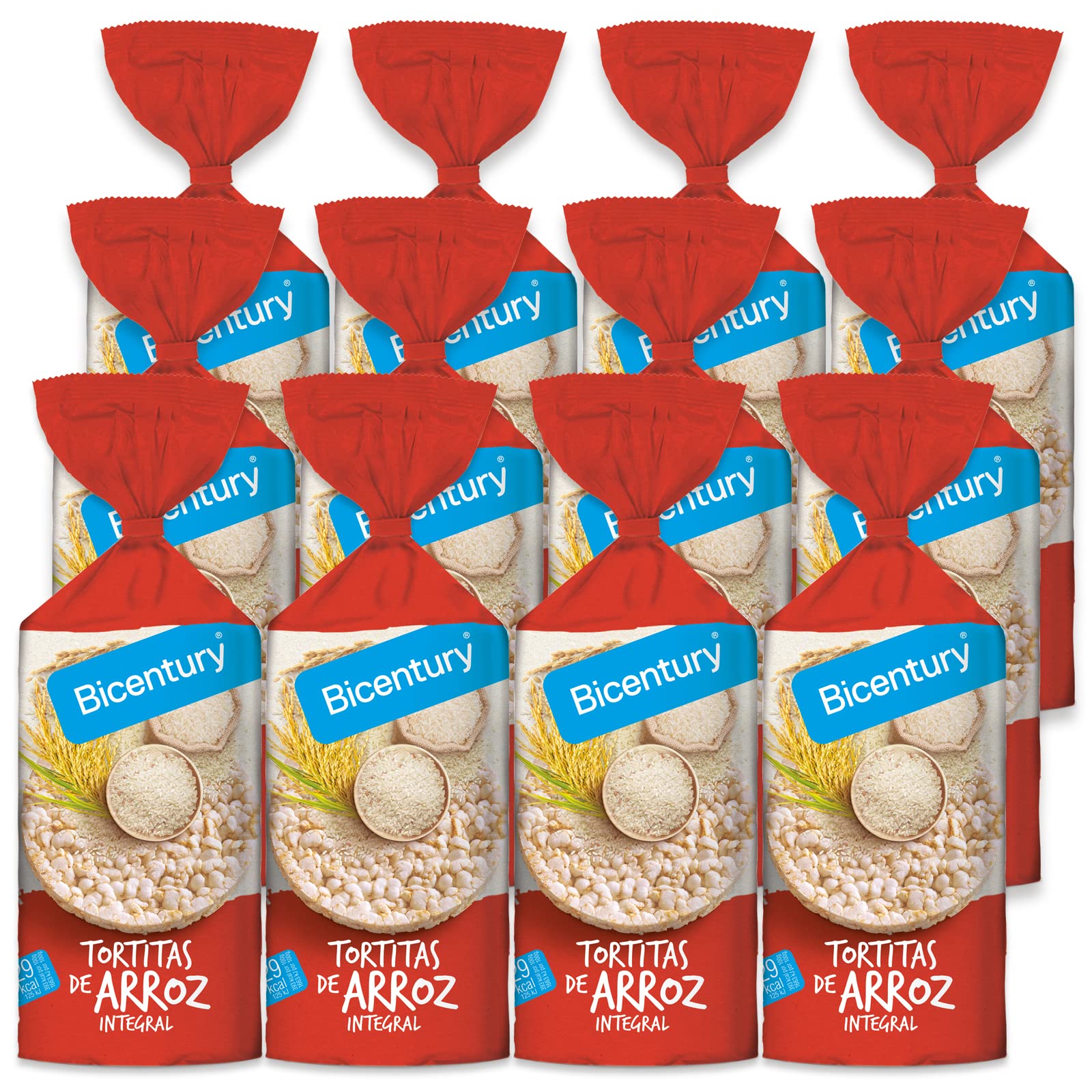 Tortitas de arroz integral Bicentury (12 unidades)