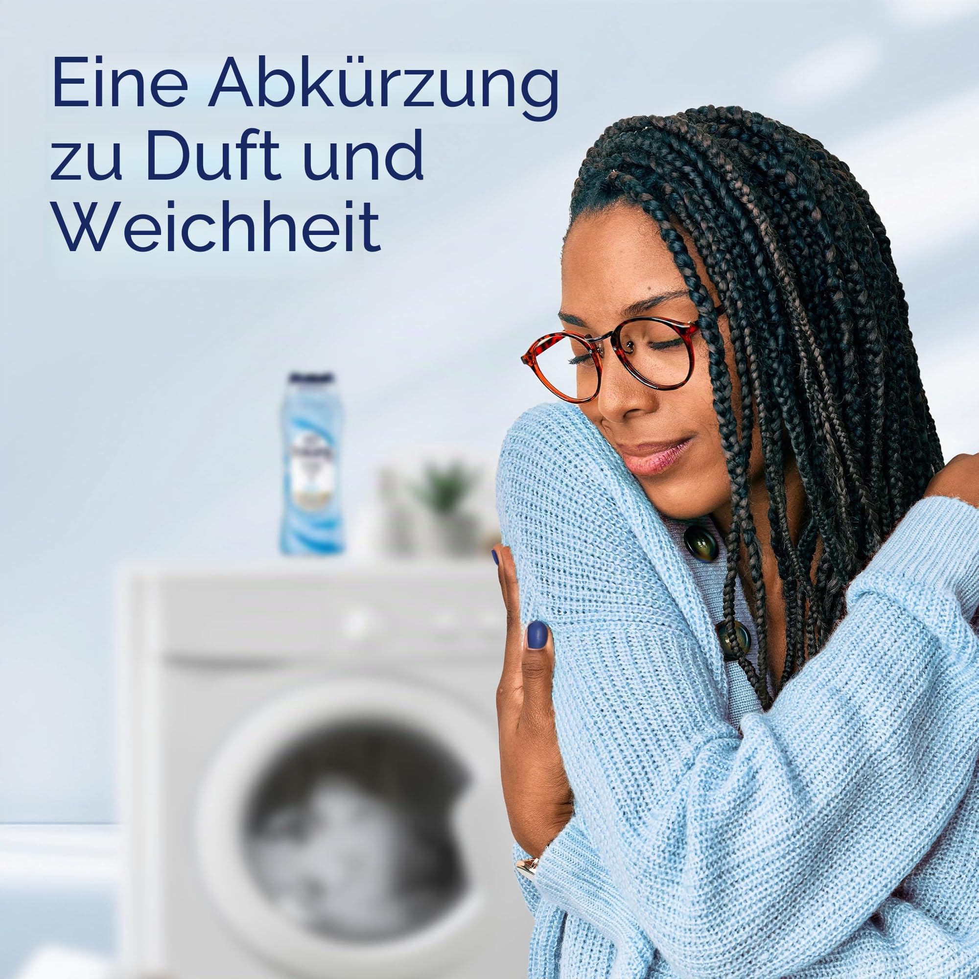 Downy Mischt Wäsche-Duft-Booster-Perlen, Wiesenregenduft, 725 ml, Stoff-Sottener-Perlen und Frische