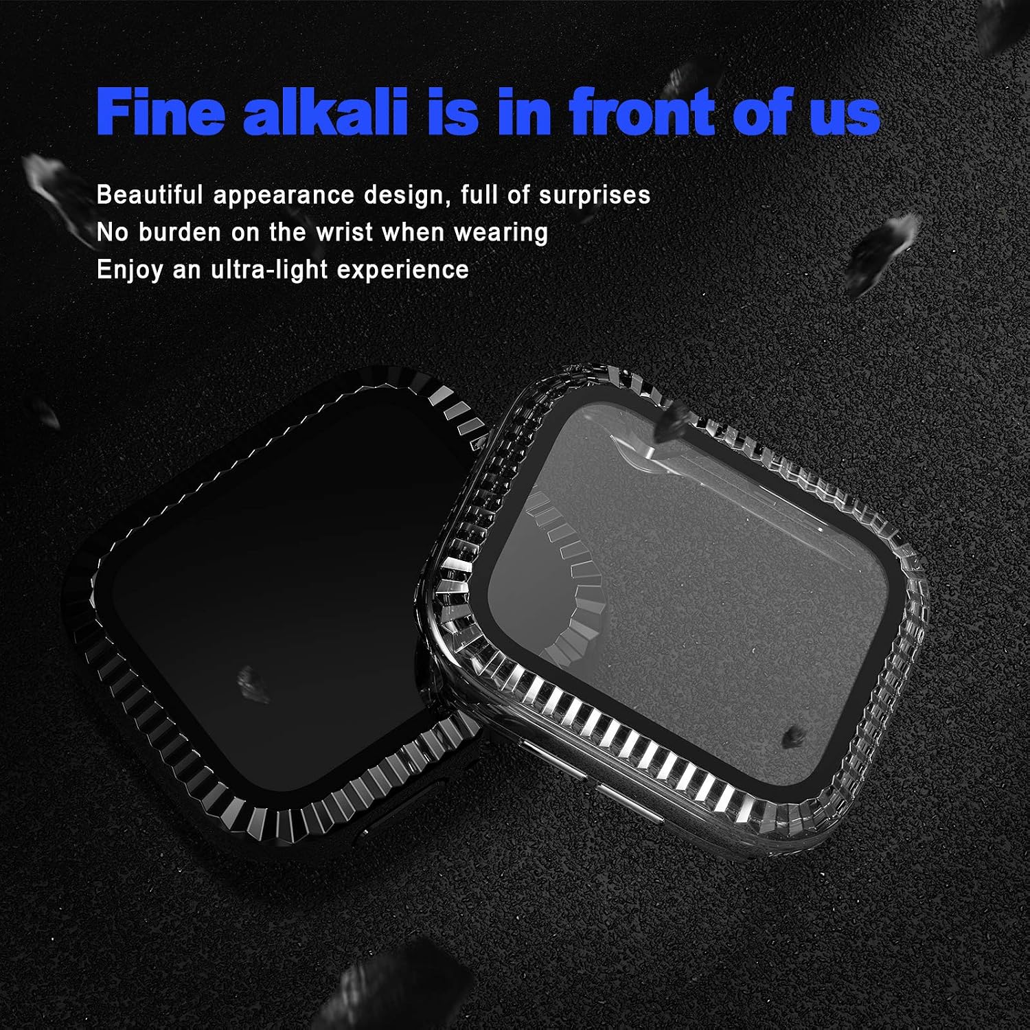 mocodi 4 Pack Apple Watch Case with Tempered Glass Screen Protector for Apple Watch 40mm SE Series 6/5/4, Full Matte High Definition Scratch Resistant Hard PC Cover for iWatch 40mm Accessories