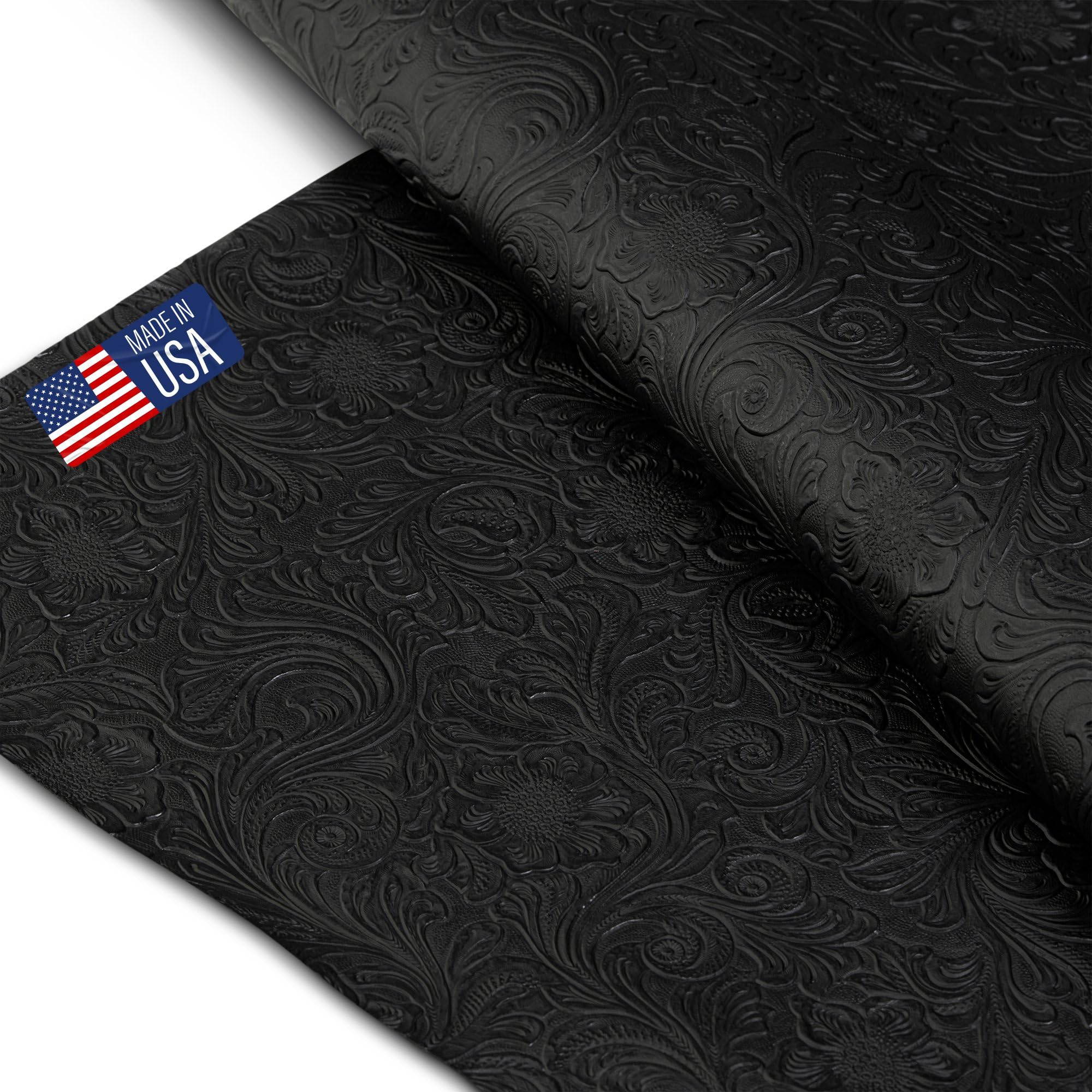 SARANDAVE Tooled Faux Leather Western