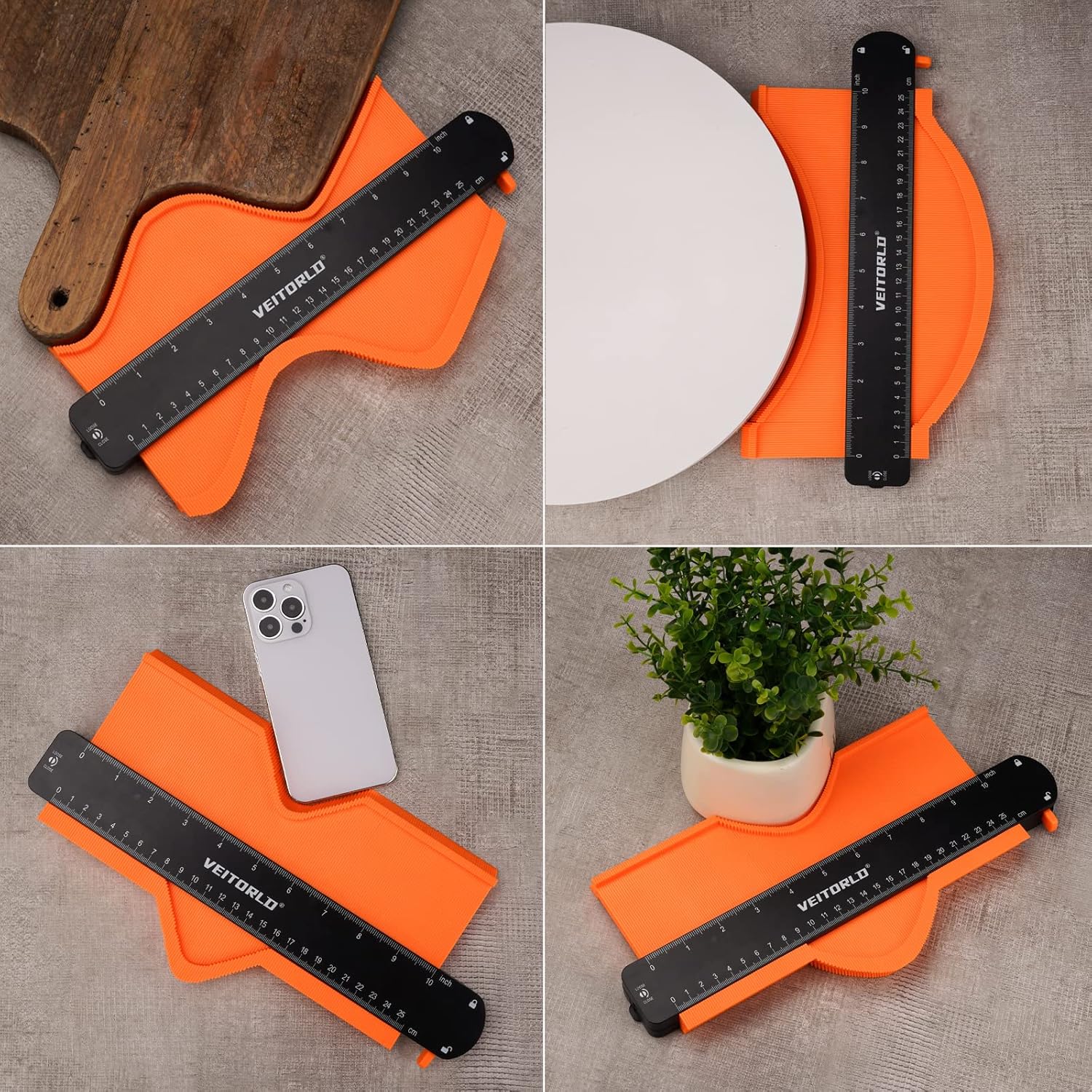 VEITORLD Contour Gauge Profile Tool (10 Inch)