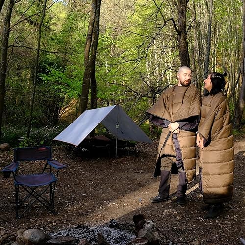 Miniatura 8 de Onewind Colcha superior de hamaca con estuche, saco de dormir ligero y portátil para camping, mochilero y senderismo