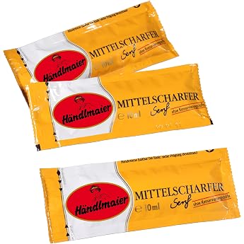 H ndlmaier Mustard Medium Sharp 200 Bags x 10 ml