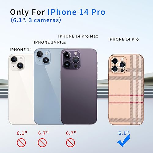 Miniatura 2 de Funda para teléfono LINXUXIE para Apple iPhone 14 Pro, Funda de cuero de moda, Funda protectora con protección contra caídas y a prueba de golpes de