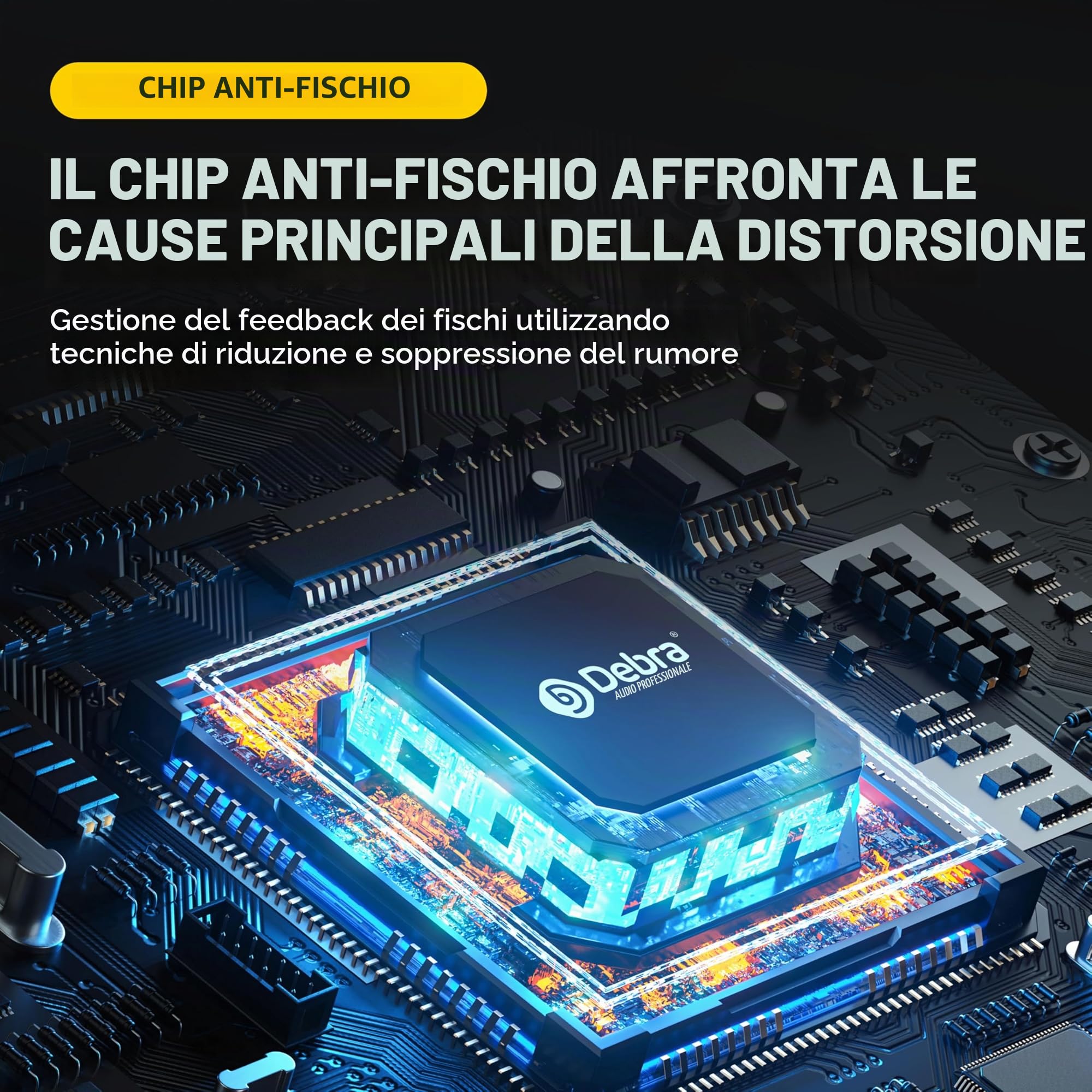 Microfono Wireless,sistema di microfono cordless portatile doppio in metallo con ricevitore ricaricabile,Ricezione a Distanza di 50M,Microfono per Karaoke, Cantare, Feste a Casa, Matrimoni,Discorsi