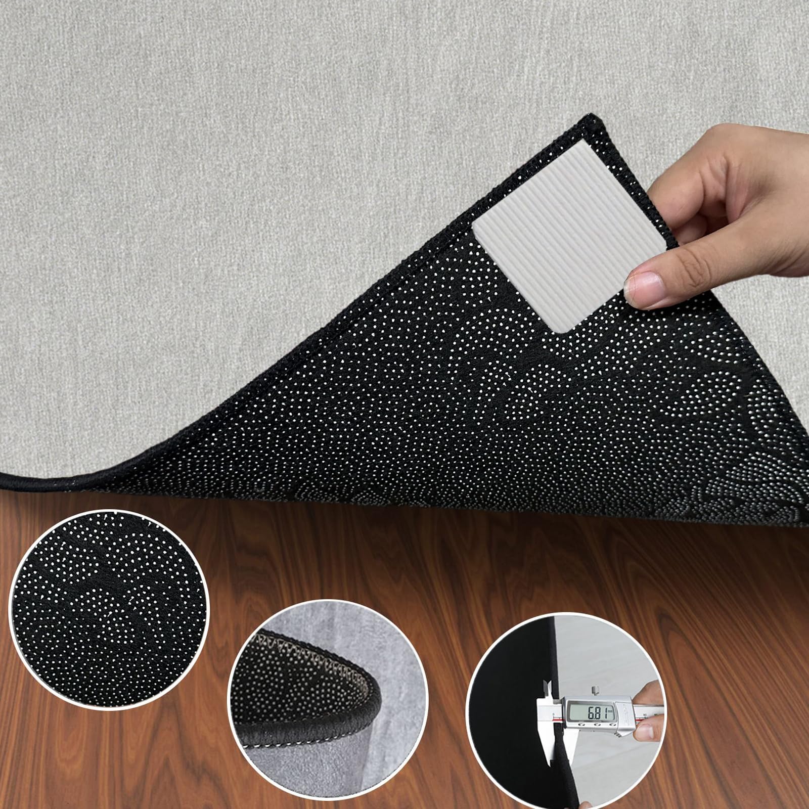 Drum Teppich, Schlagzeugteppich, Elektrisches Schlagzeug Teppich, 160 x 100 cm Grau Trommelteppich für Studio, Wohnung, Professionelles Schallschutz Trommelmatte, Music Carpet Innen und Außen