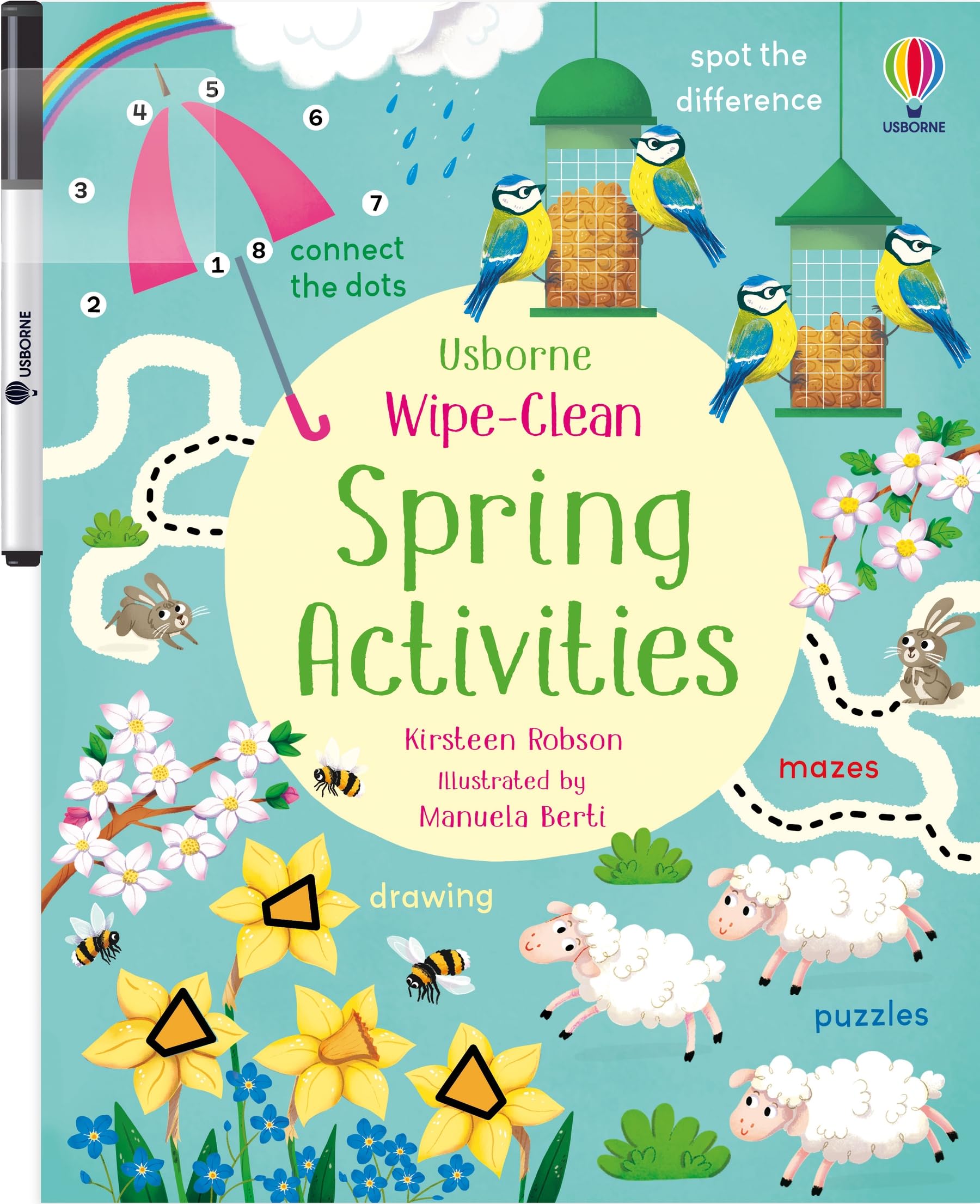 Wipe-Clean Spring Activities by Kirsteen Robson (Paperback Book)
