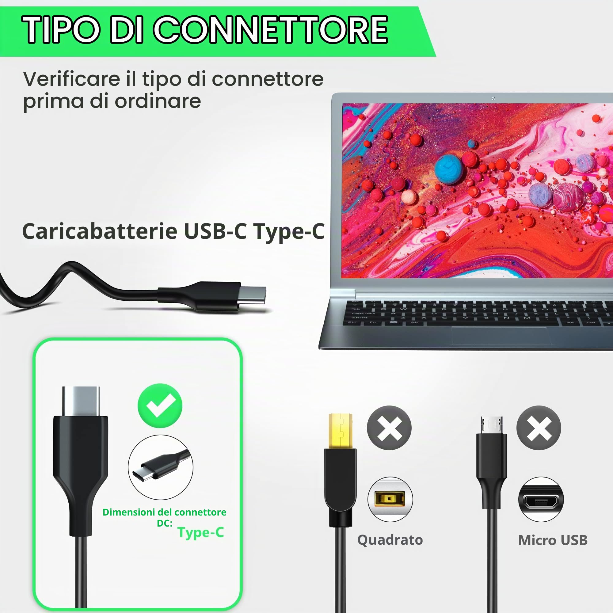 65W Alimentatore Surface Pro 15V 4A Caricatore per Microsoft Surface Pro | Per Surface Pro 11/10/9/8/7/Pro 7+/6/5/4/3/X/2017 Surface Go 4/3/2/1 Surface Laptop 7/6/5/4/3/2/1 Book 3/2/1 con Port USB C 65W Alimentatore Surface Pro 15V 4A Caricatore per Microsoft Surface Pro | Per Surface Pro 11/10/9/8/7/Pro 7+/6/5/4/3/X/2017 Surface Go 4/3/2/1 Surface Laptop 7/6/5/4/3/2/1 Book 3/2/1 con Port USB C