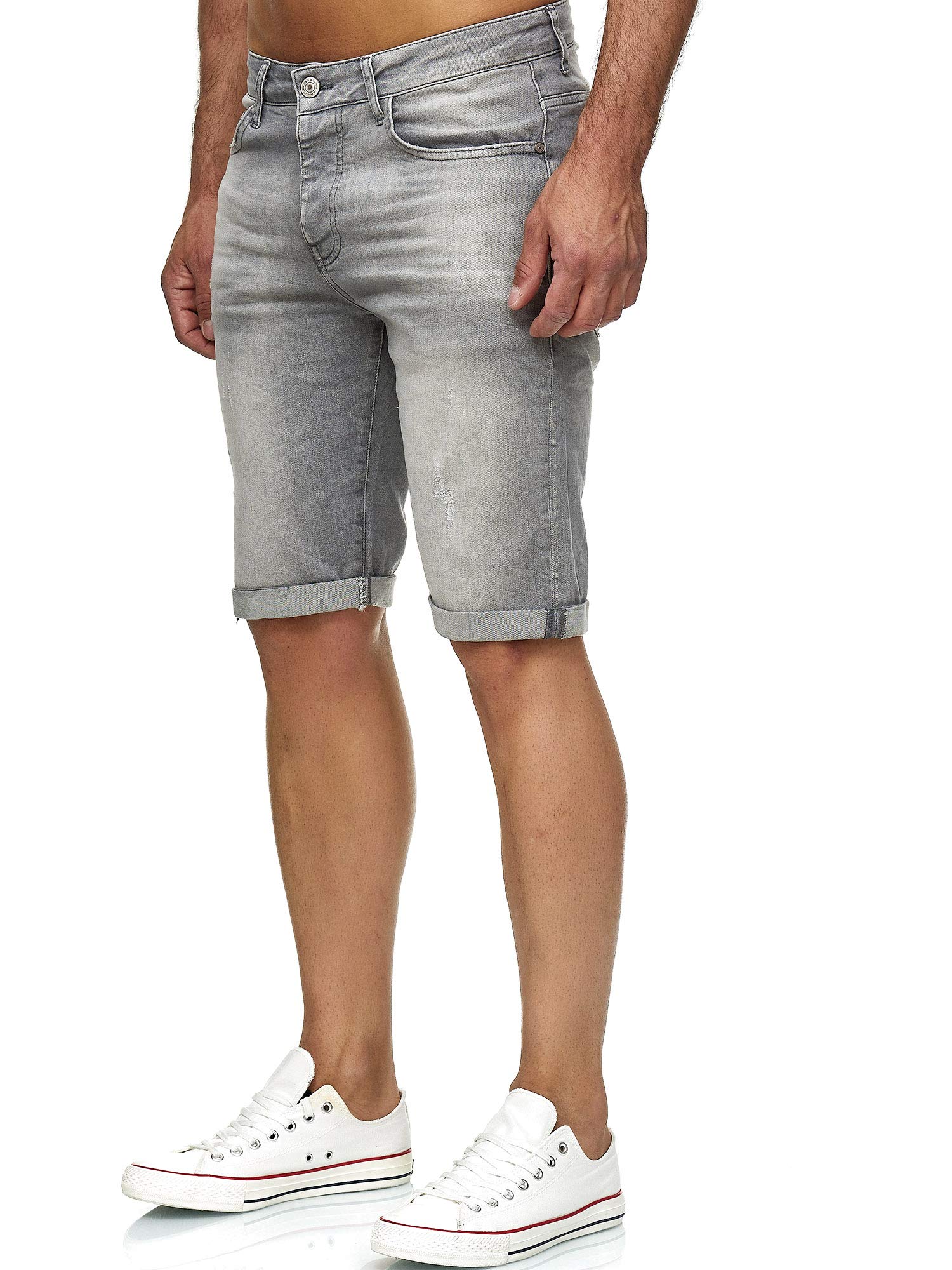 RED BRIDGE Shorts Vaqueros con Aspecto Desgastado Denim