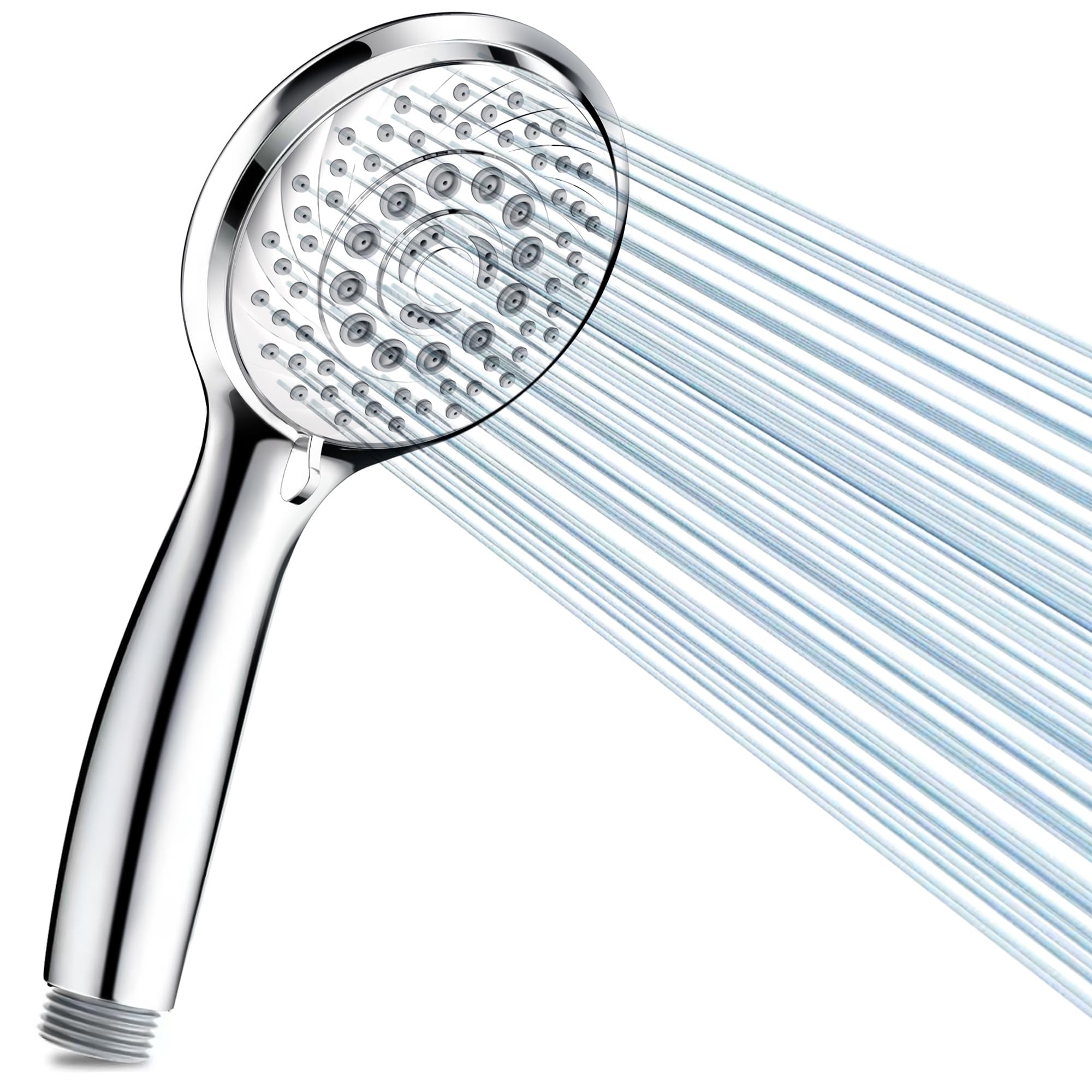 Shower Head High Pressure Boosting Shower Heads Powerful Universal Water Saving Handheld Showerhead Set (6 Modes Shower Head)