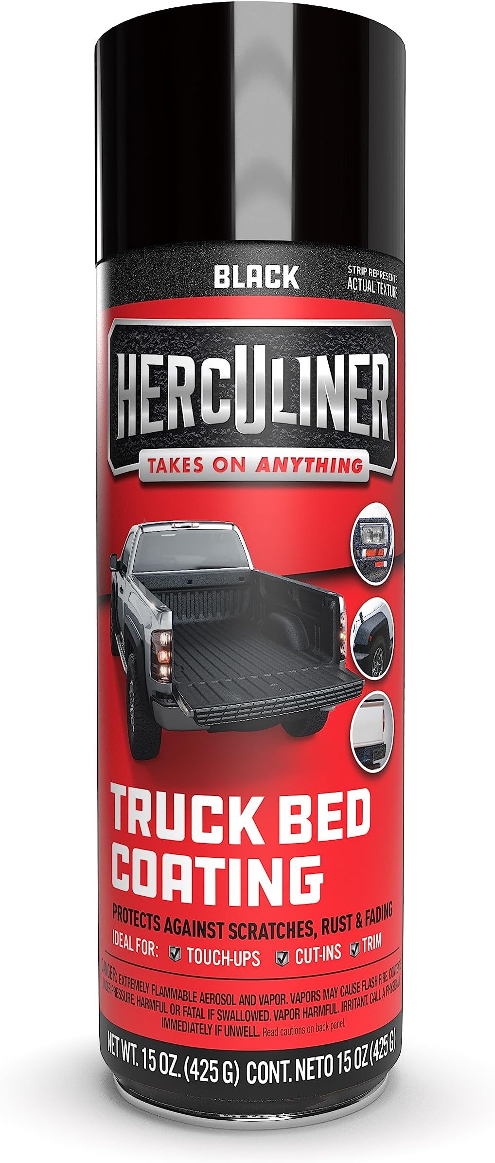 Herculiner Aerosol Spray Truck Bed Liner, 15 Ounce Spray