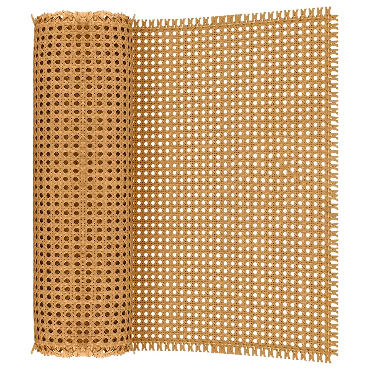 Sangle en rotin plastique hexagonal 45x100 cm pour restauration de chaise