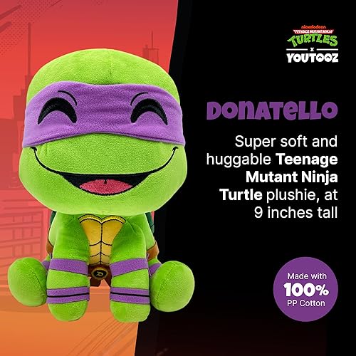 Miniatura 2 de Youtooz Donatello Ninja Turtles Felpa peluche Donatello TMNT de 9 pulgadas de la serie Tortugas Ninja Mutantes Adolescentes - Lindo juguete de