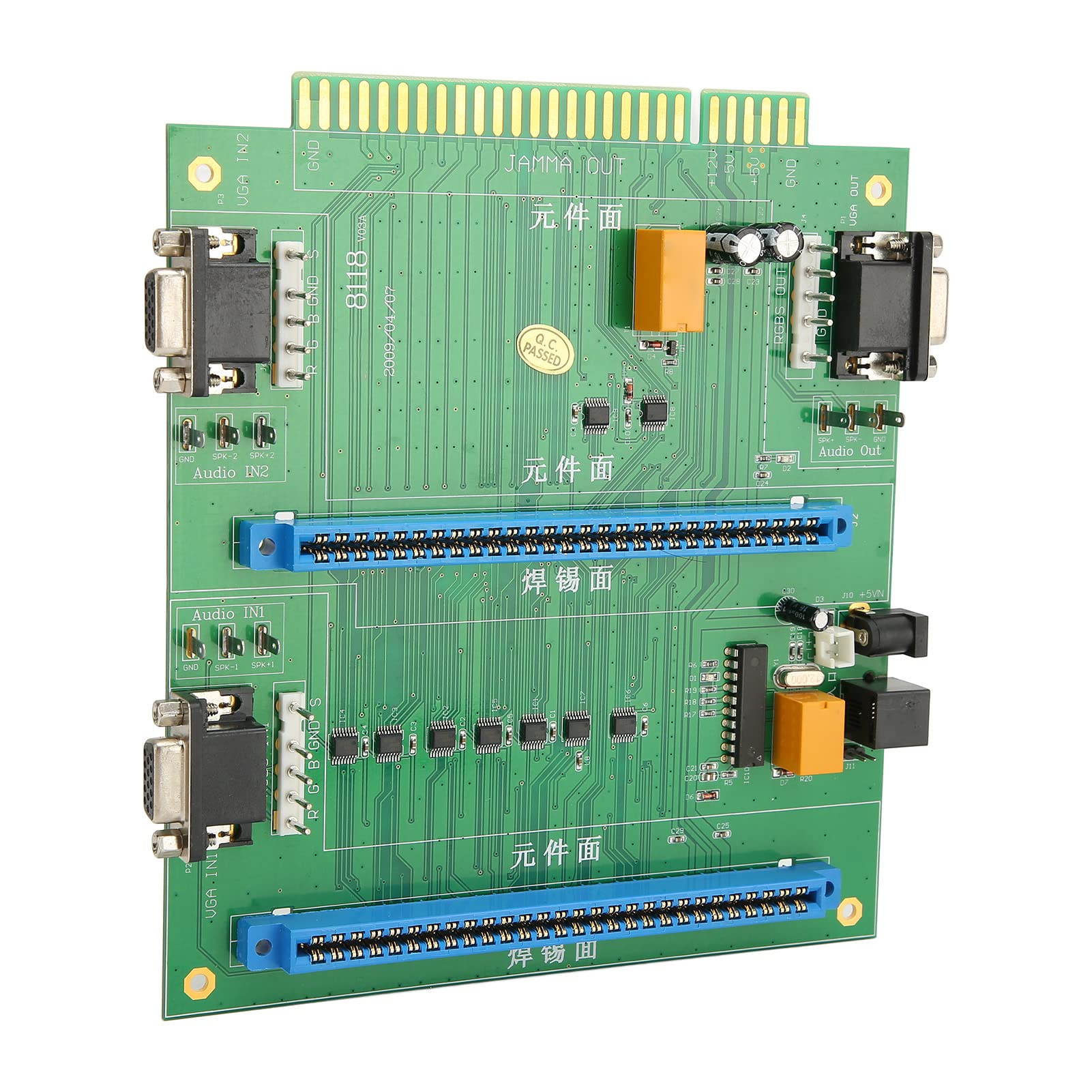 para Interruptor Jamma 2 En 1, para Placa PC Jamma 2 Ranuras Fácil De Instalar Multi para Interruptor Jamma 2 En 1 con Control Remoto para Juegos