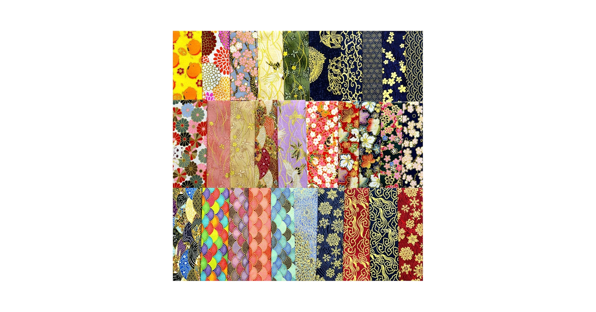 Amazon.com: ACCoCo 30pcs Japanese Style Fabric Squares,8