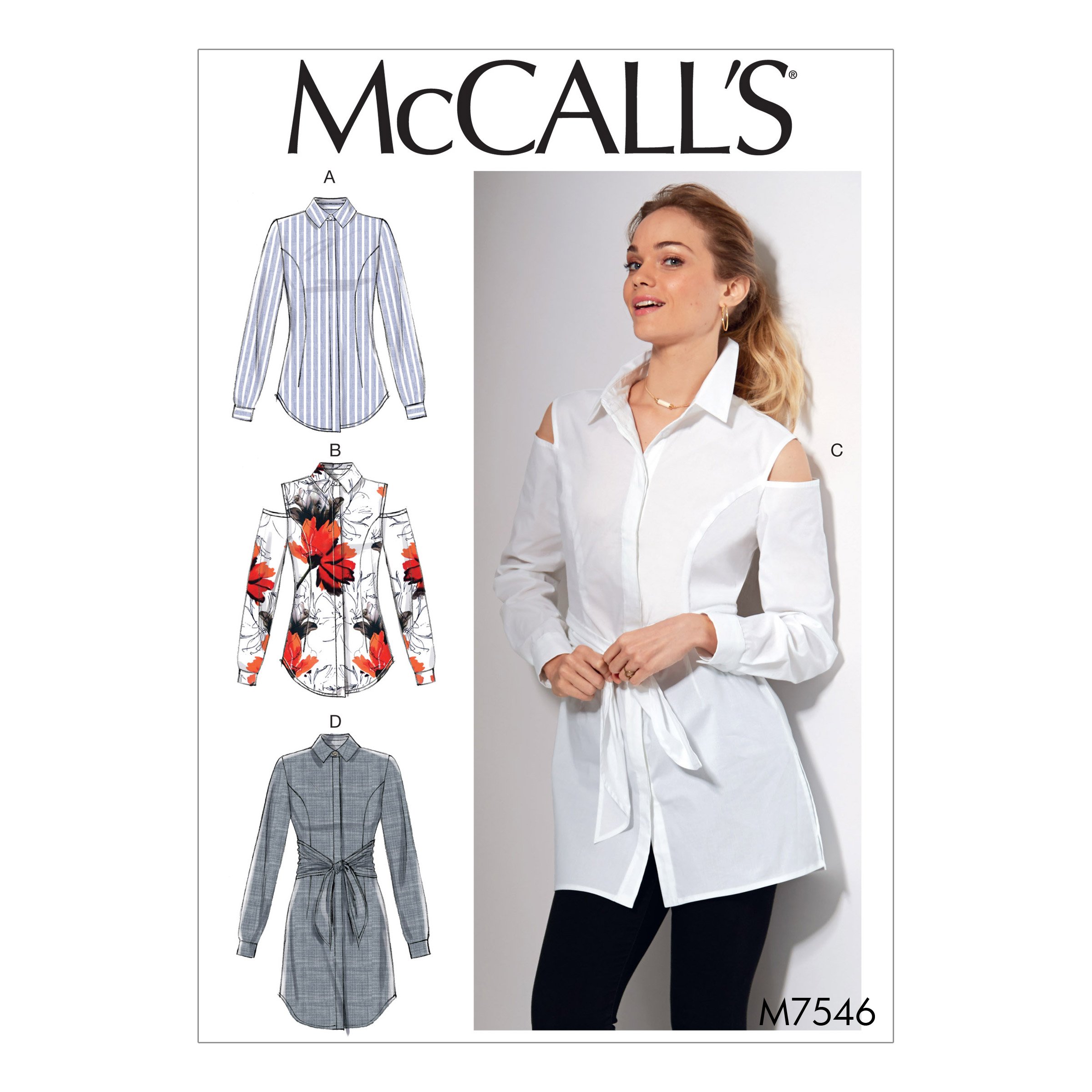 Patrons de chemises McCall's 7546 E5 pour réussir vos coupes sans erreurs