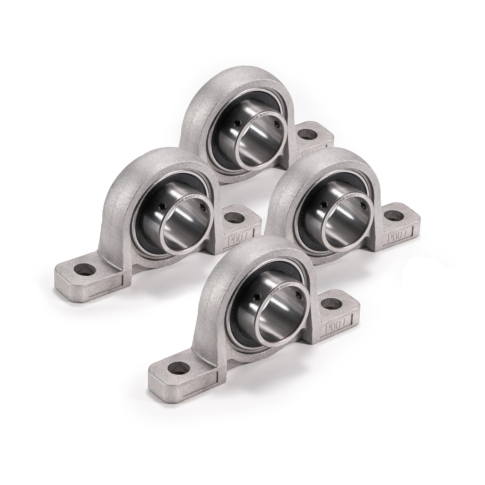 XiKe 4 szt. KP007 otwór 35 mm kołnierz ze stopu cynku, łożyska bloku poduszek, pasuje do drukarki 3D / DIY / maszyny CNC, robotyki i systemu ruchu liniowego.
