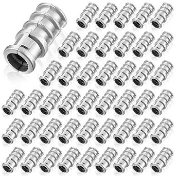 Zonon 100 Pcs 1/4 x 1 Lag Shield Anchor Bulk Long Zinc Alloy Bolts Concrete Anchors Lag Screws Masonry Anchors Hole
