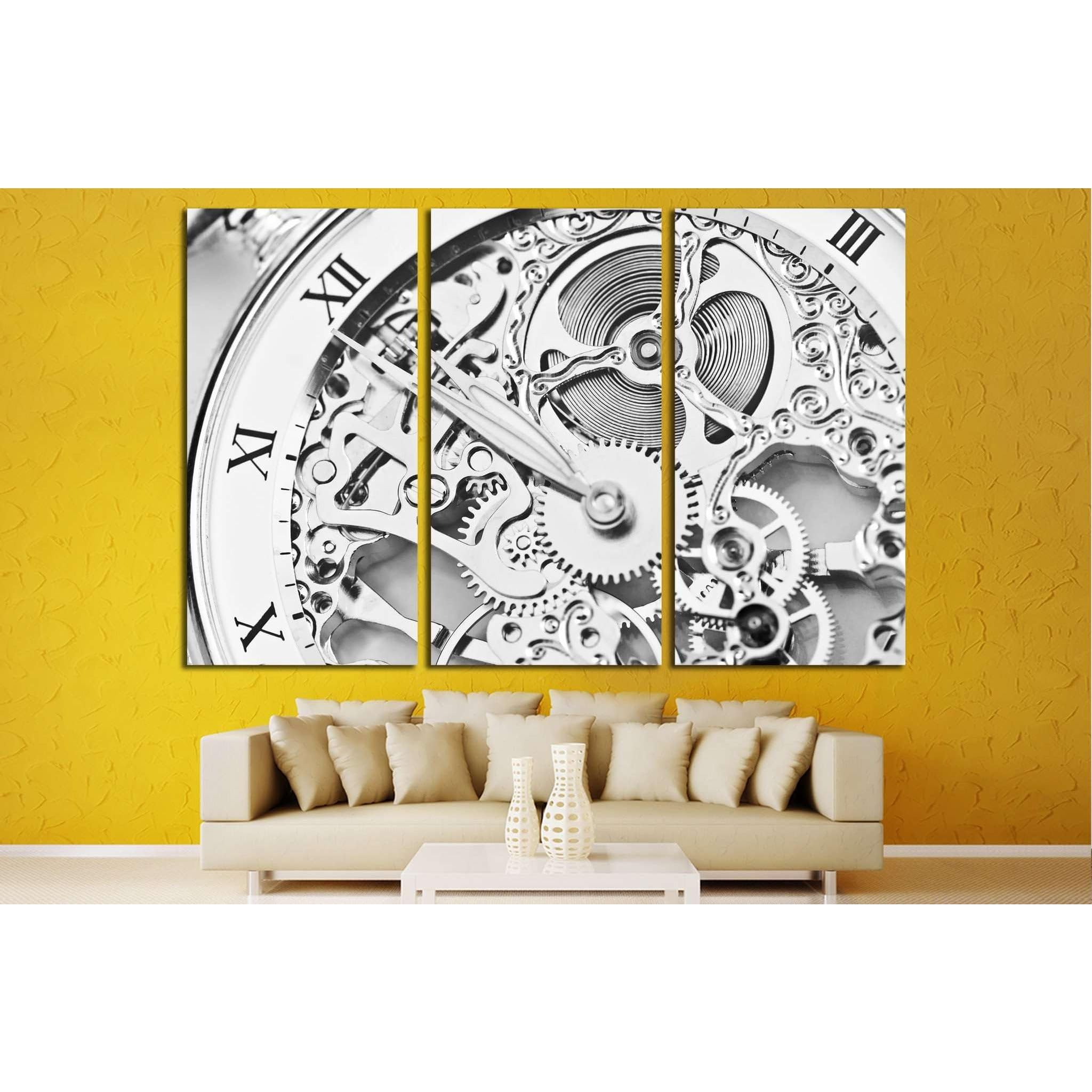 Cuadro impreso en lienzo Beautiful Clockwork para decorar salones modernos 3