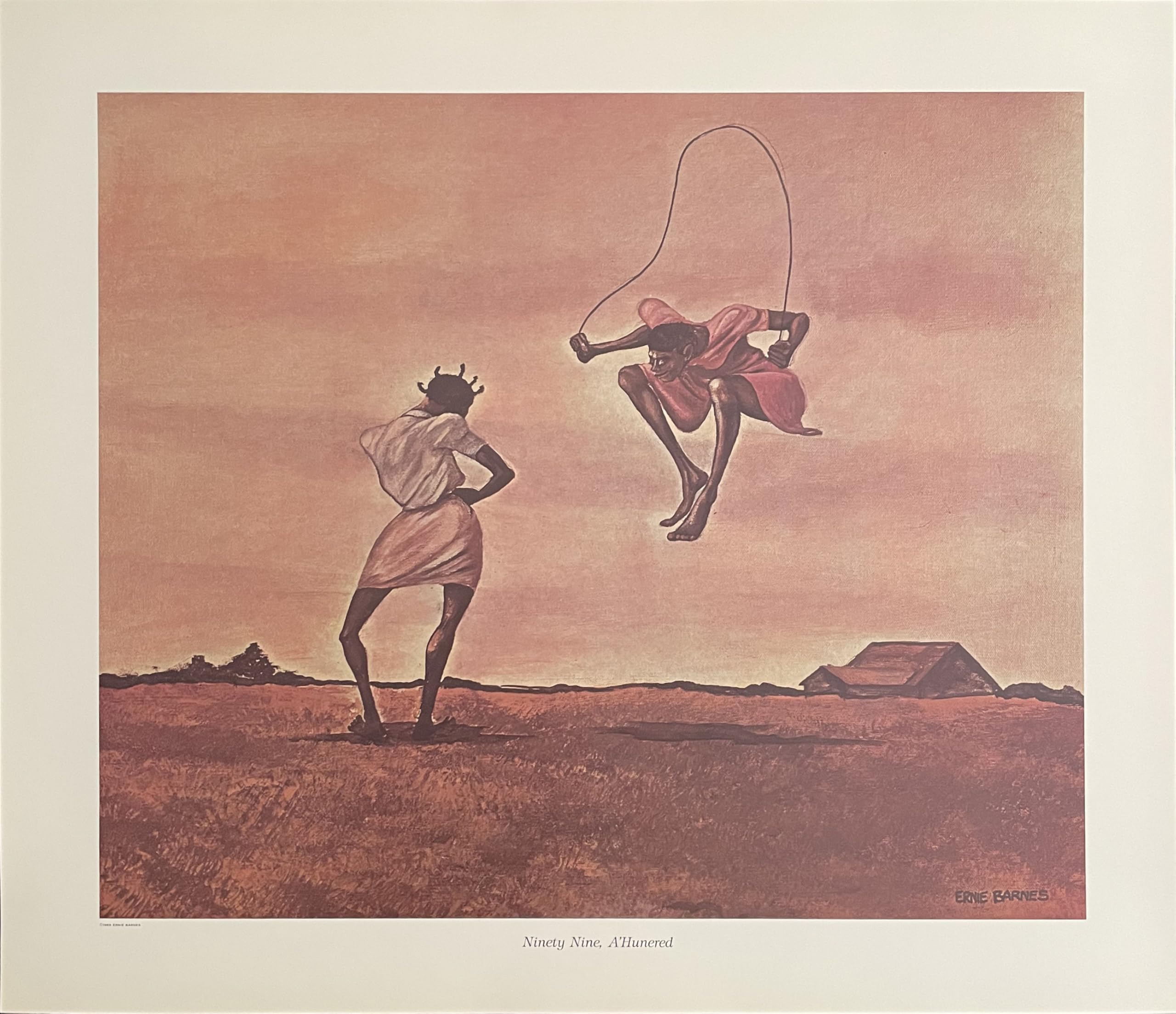 Amazon.com: Ernie Barnes Ninety Nine, A'Hunered print 15.5 x