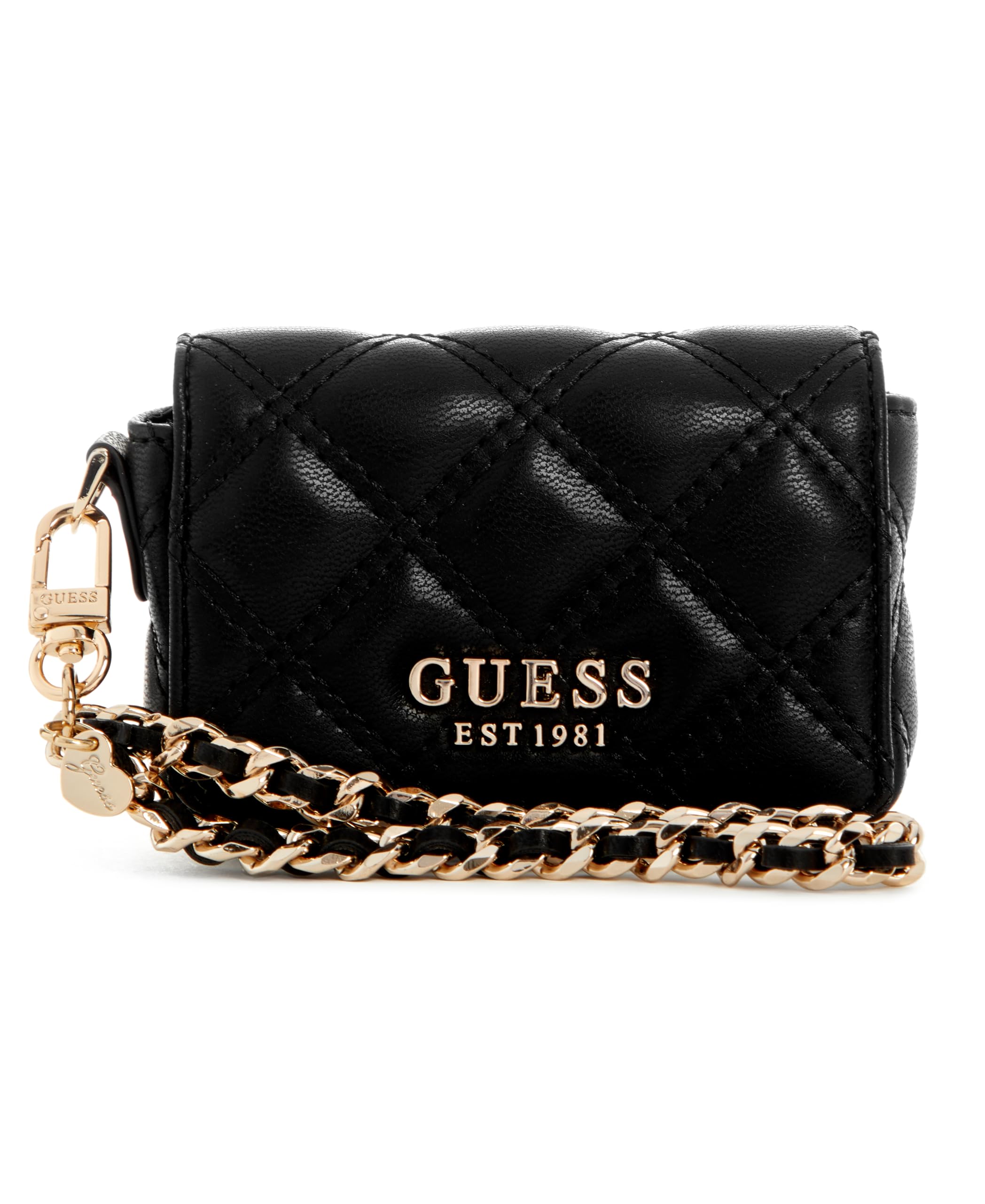Black Quilted Giully Micro Mini Wallet-image-41