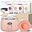 KOTAMU Wax Kit Pink Digital Hair Removal Waxing Kit for Women & Men Hot Wax Warmer Pot for Face, Eyebrow, Body, Brazilian, Bikini, Sensitive Skin Waxing Machine with 25 Accessories for Home Salon