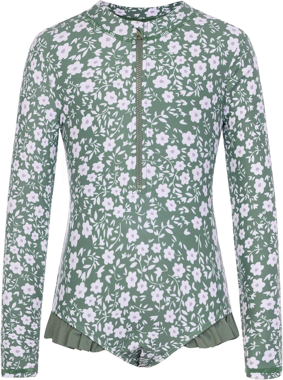 GRACE KARIN Girls One Piece Swimsuits Long Sleeve Bathing Suits Swimwear 5-14Y