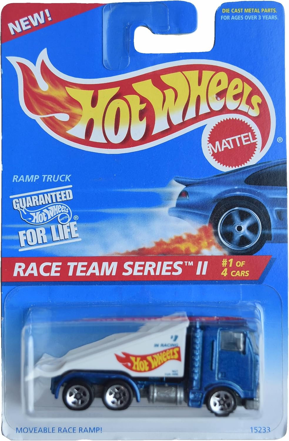 Hot Wheels Ramp Truck, Race Team Series II 1/4 [Blue/White]