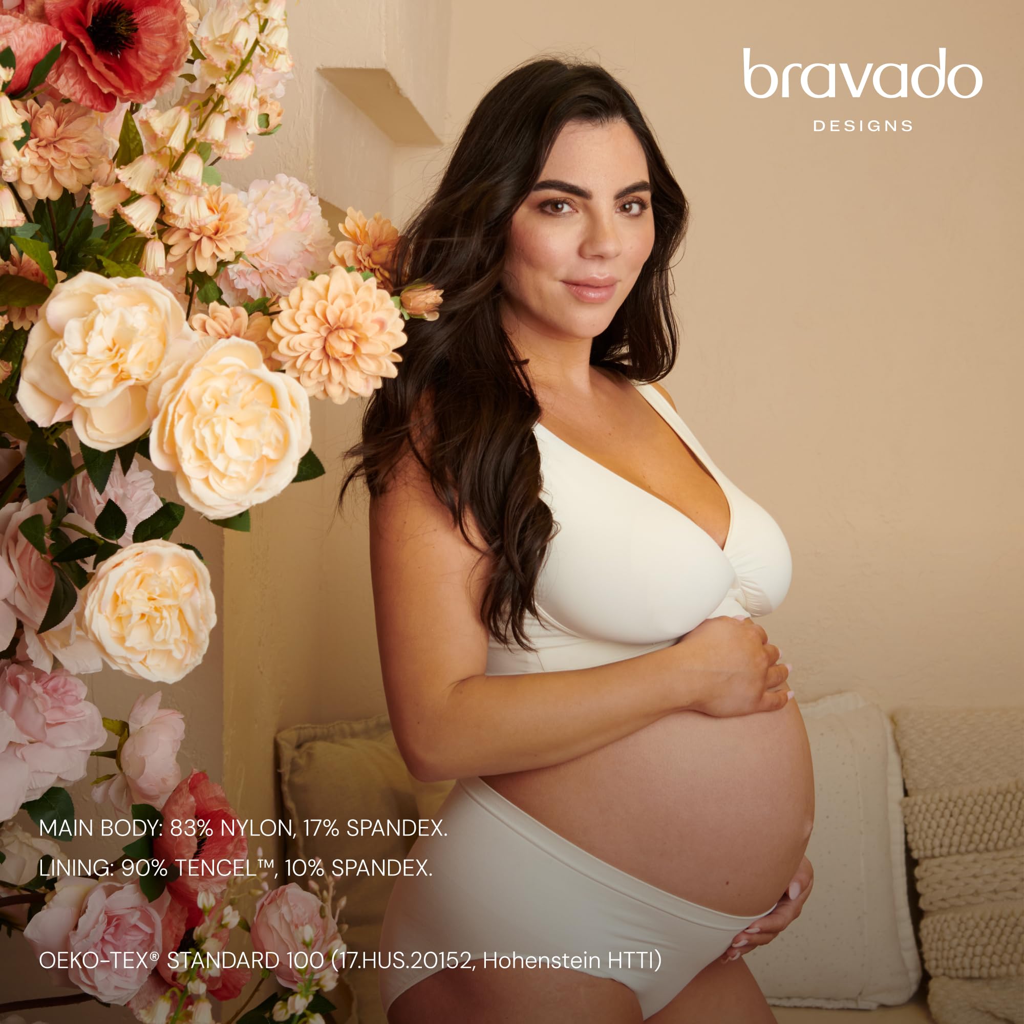 Bravado Designs Reggiseno da donna per allattamento al seno, senza fili, reggiseno premaman