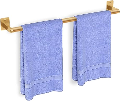 Toallero de baño, toallero de 24 pulgadas para montaje en pared de baño, organizador de toallas de mano de baño resistente, decoración moderna del