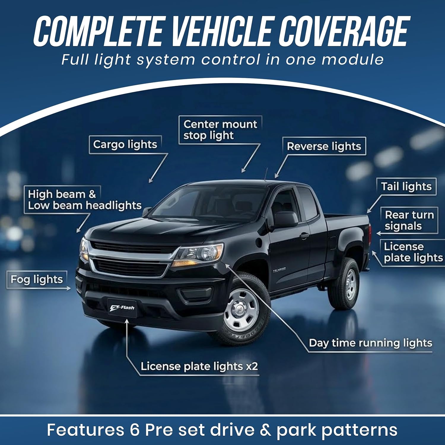 Vehicle Light Flasher Module - Compatible with Chevrolet Silverado 2014–2022, Sierra 2014–2022, Tahoe 2017–2020, Colorado 2018–2022 - Headlight Flash - No Splicing Required