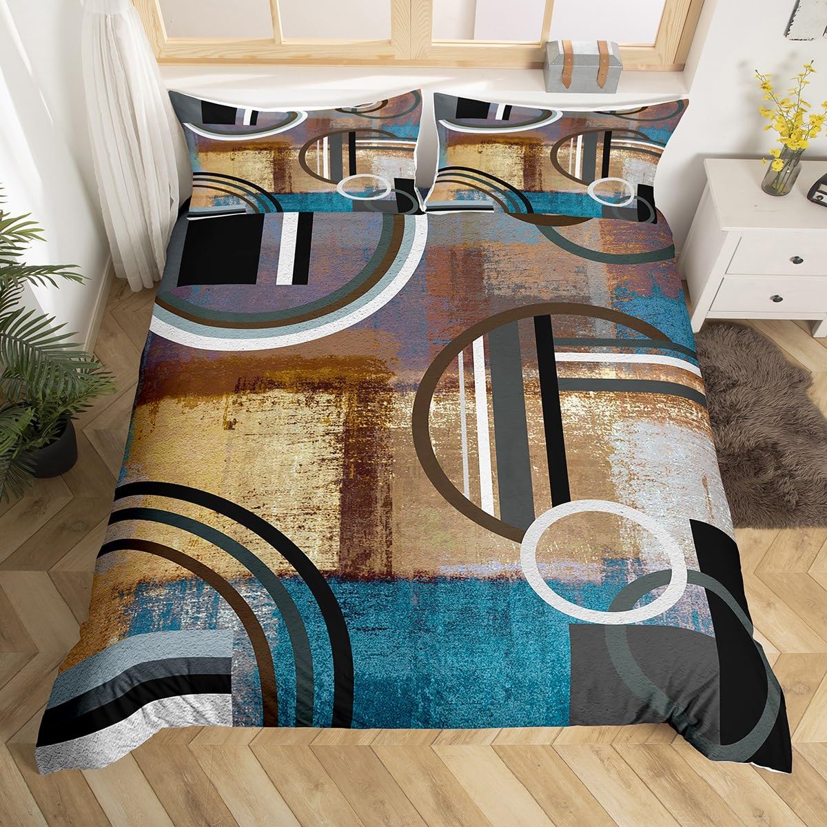 Parure de lit vintage style grunge pour transformer l'atmosphère d'une chambre d'ado ou d'adulte